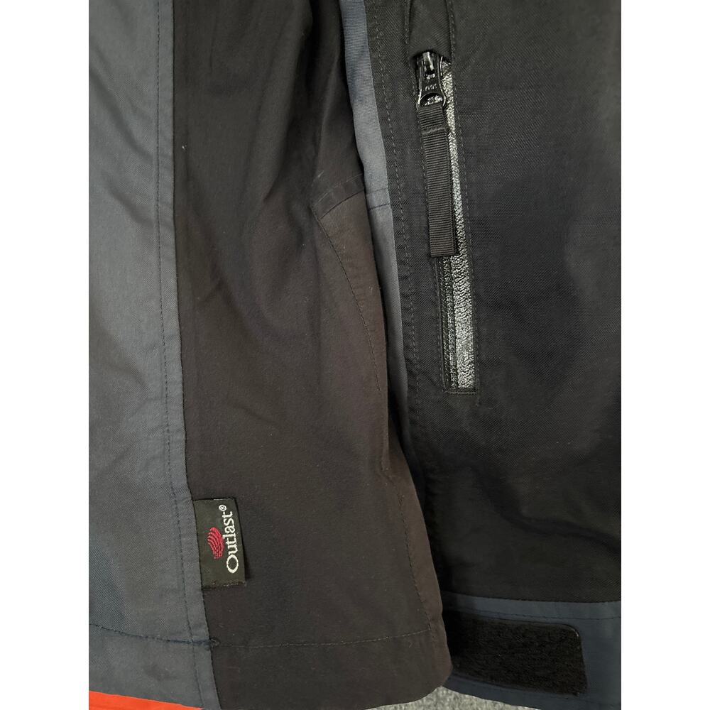 Kjus Vintage Ski Outdoor Hooded SympaTex Mens Jacket Gray/Black/Orange Size XL - Picture 3 of 8